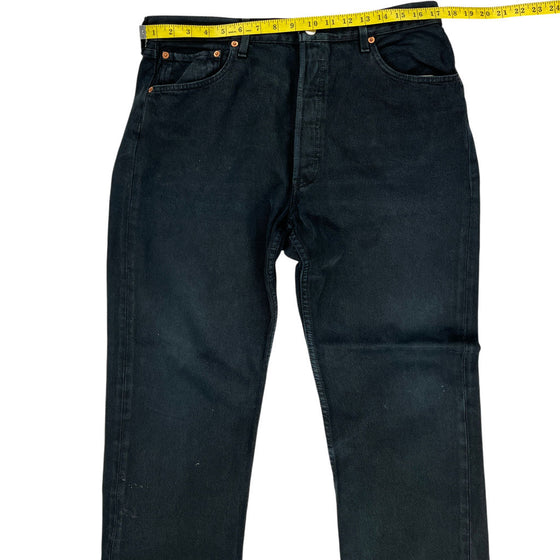 Levis 501 Jeans - 34W 29L - Black Cotton