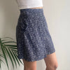 Vintage navy Max & Co Wrap Skirt - womens 25" waist