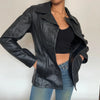 Vintage black L'Iimkoms Leather Jacket - womens small