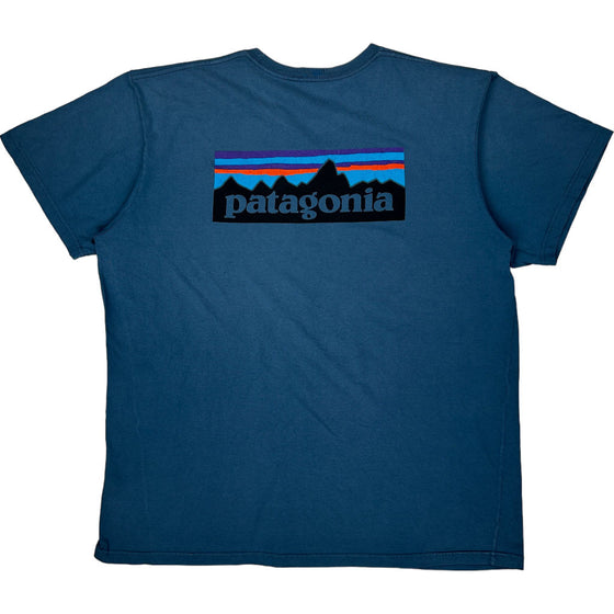 Patagonia Regular Fit T-Shirt - XXL - Blue Cotton