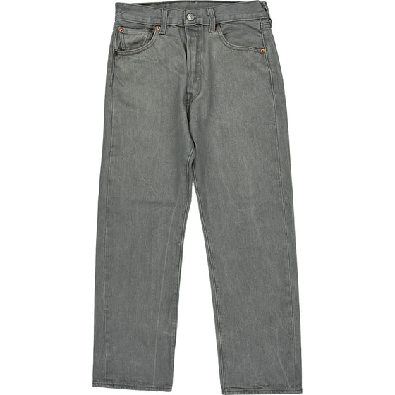 Levis 501 Jeans - 28W 27L - Grey Cotton