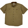 Carhartt Short Sleeve Shirt - Large Tall - Beige Cotton