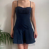 Vintage blue Artigli Mini Dress - womens medium