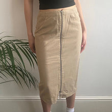  Vintage beige Diana Gallesi Midi Skirt - womens 27" waist