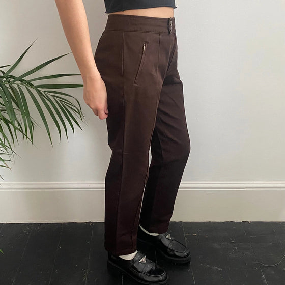 Vintage brown Burberry Trousers - womens 28" waist