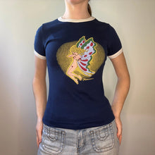  Vintage blue Fiorucci Baby Tee - womens medium