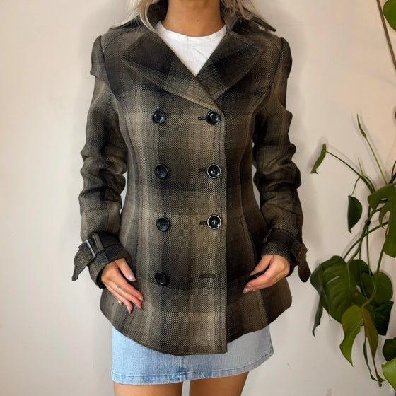 Vintage brown Pimkie Overcoat - womens small