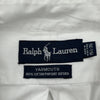 Yarmouth Ralph Lauren Collared Shirt - Medium White Cotton