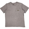 Carhartt Pocket T-Shirt - Large - Grey Cotton Blend