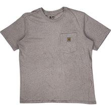  Carhartt Pocket T-Shirt - Large - Grey Cotton Blend