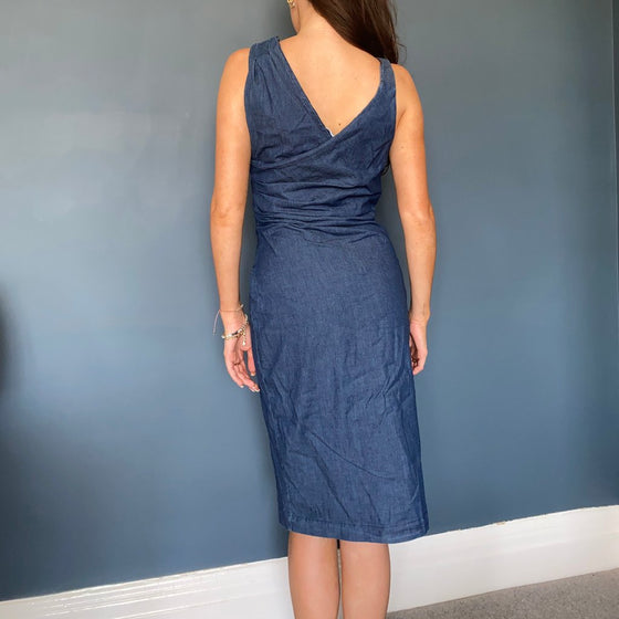 Vintage blue Set Up Midi Dress - womens small