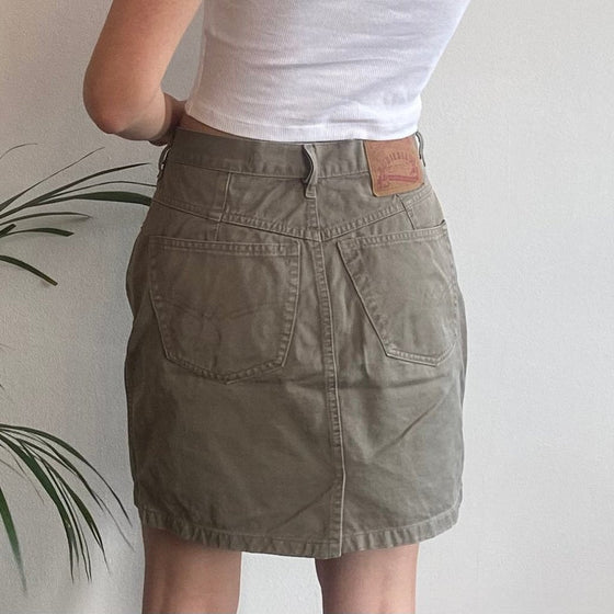 Vintage khaki Diesel Mini Skirt - womens 28" waist