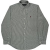 Ralph Lauren Striped Shirt - Large - Green Cotton