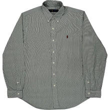  Ralph Lauren Striped Shirt - Large - Green Cotton