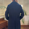 Vintage navy Benetton Trench Coat - womens medium