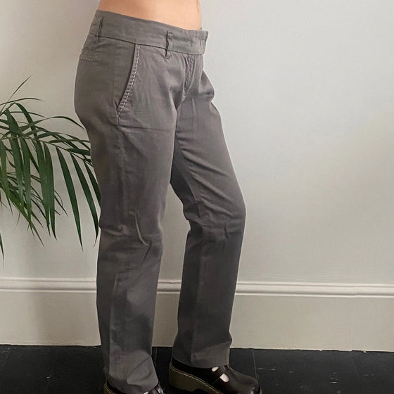 Vintage grey Class Roberto Cavalli Trousers - womens 32" waist