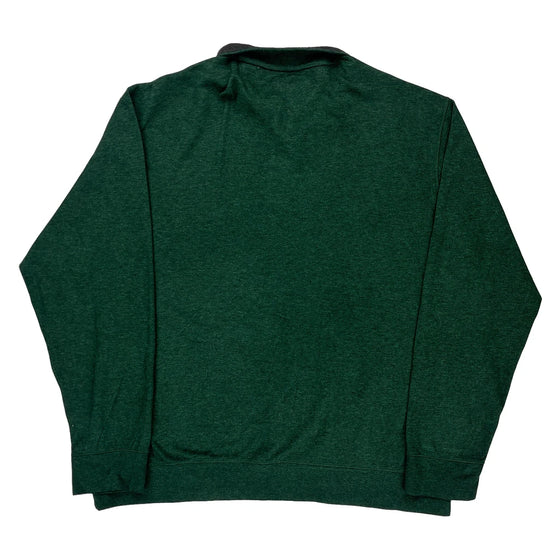 Ralph Lauren 1/4 Zip - 2XL Green Cotton Blend