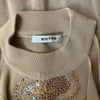 Vintage brown Exytn Sequin Top - womens small