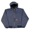 Workwear Carhartt Cropped Jacket - XL Blue Cotton