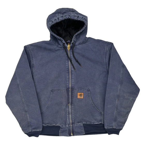 Workwear Carhartt Cropped Jacket - XL Blue Cotton