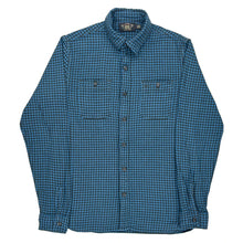  Double Rl Ralph Lauren Checked Shirt - Medium Blue Cotton