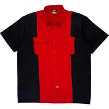  Dickies Two-Tone Short Sleeve Shirt - XL - Red Polyester