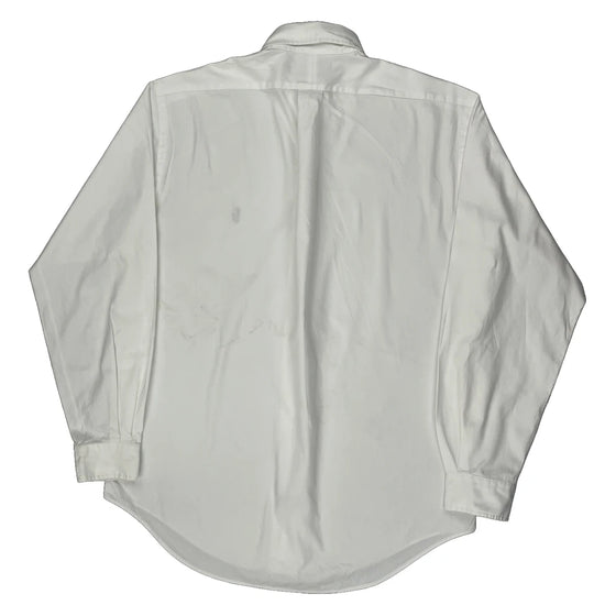 Yarmouth Ralph Lauren Collared Shirt - Medium White Cotton