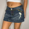 Vintage blue Yes Miss Denim Skirt - womens 32" waist