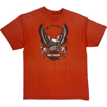  Harley-Davidson Graphic T-Shirt - Large - Orange Cotton