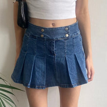  Vintage blue Mezzo Jeans Denim Skirt - womens 28" waist