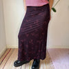 Vintage purple Unbranded Maxi Skirt - womens 25" waist