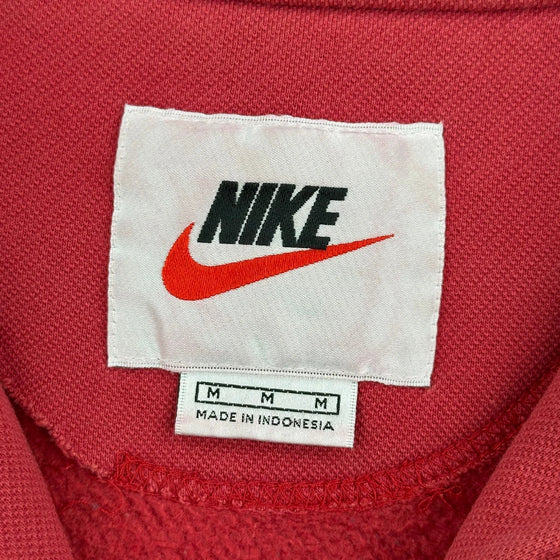 Nike Graphic 1/4 Zip - Medium Red Cotton