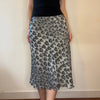 Vintage grey Moschino Midi Skirt - womens 28" waist