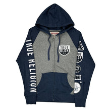  True Religion Graphic Hoodie - Small Grey Cotton Blend