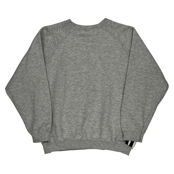 Adidas Logo Adidas Spellout Sweatshirt - XL Grey Cotton Blend