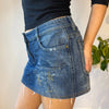 Vintage blue Pure Oxygen Denim Skirt - womens 30" waist