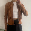 Vintage brown by Marciano Guess Leather Jacket - womens x-small