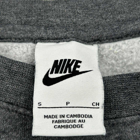 Nike Sweatshirt - Small Grey Cotton Blend