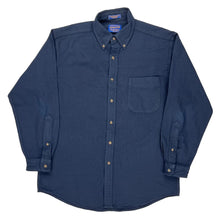  Pendleton Shirt - Medium Blue Virgin Wool