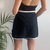 Vintage black Max Dine Wrap Skirt - womens 24" waist