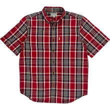  Carhartt Relaxed Fit Plaid Shirt - Large - Red Cotton