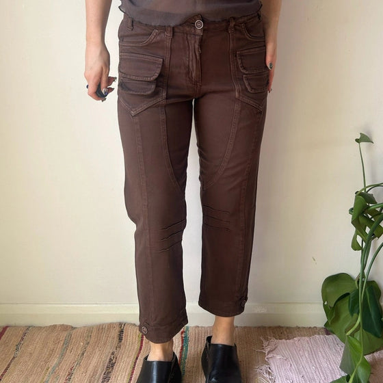 Vintage brown Sonia Fortuna Trousers - womens 29" waist