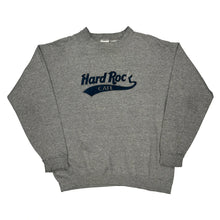  Hard Rock Cafe Ft. Lauderdale Hard Rock Cafe Spellout Sweatshirt - XL Grey Cotton Blend