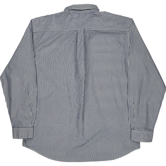 Tommy Hilfiger Academy Poplin Striped Shirt - 4XL - Blue Cotton