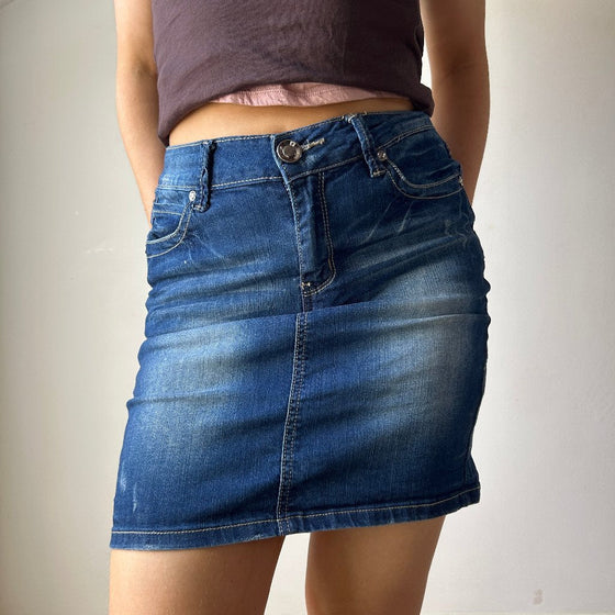 Vintage blue Blusky Denim Skirt - womens 28" waist