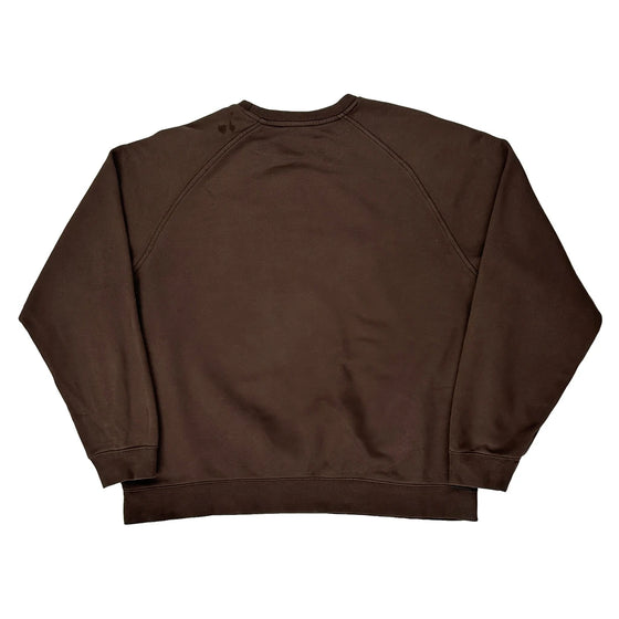 Nike Sweatshirt - XL Brown Cotton Blend