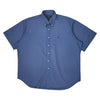 Blaire Ralph Lauren Fitted Short Sleeve Shirt - XL Blue Cotton