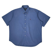  Blaire Ralph Lauren Fitted Short Sleeve Shirt - XL Blue Cotton