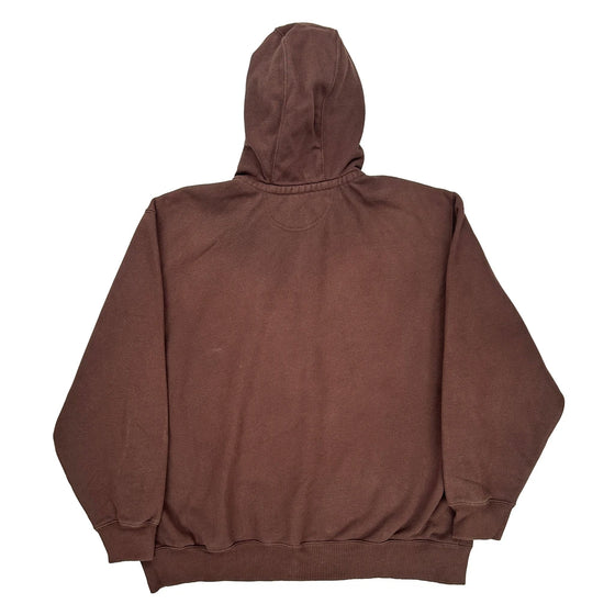 Carhartt Zip Up - 2XL Brown Cotton Blend