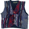 Croft & Barrow Patterned Sweater Vest - Large - Multicoloured Cotton